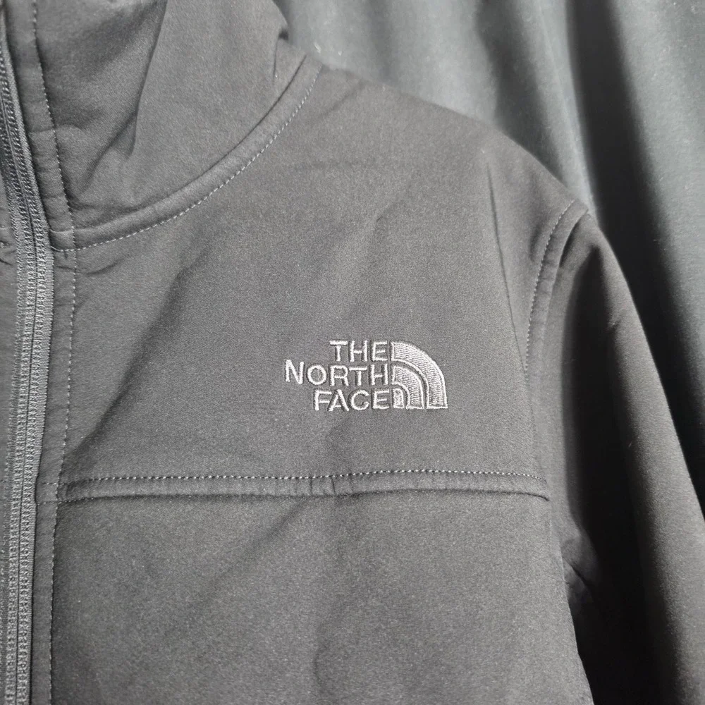 The North Face Mens Apex Risor Softshell Jacket Black Fleece Lined NF0A2TBA M
